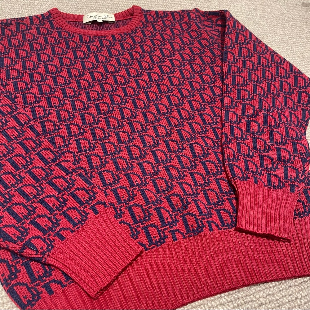 Dior Rare Vintage Trotter Monogram Sweater - Picture 5 of 8